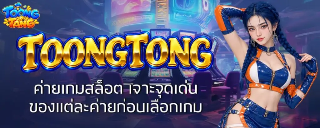 TOONGTONG ค่ายเกมสล็อต เจาะจุดเด่นของแต่ละค่ายก่อนเลือกเกม